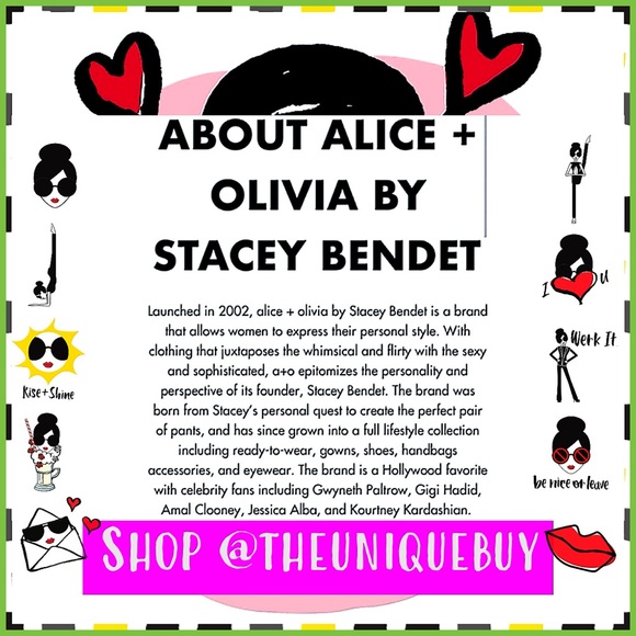 Alice + Olivia Retro Round Melrose Black Sunglasses - Picture 2 of 16